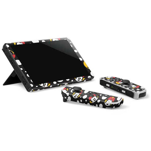 Disney Minnie Mouse Bubbles Face Pattern Nintendo Switch OLED (2021) Skin